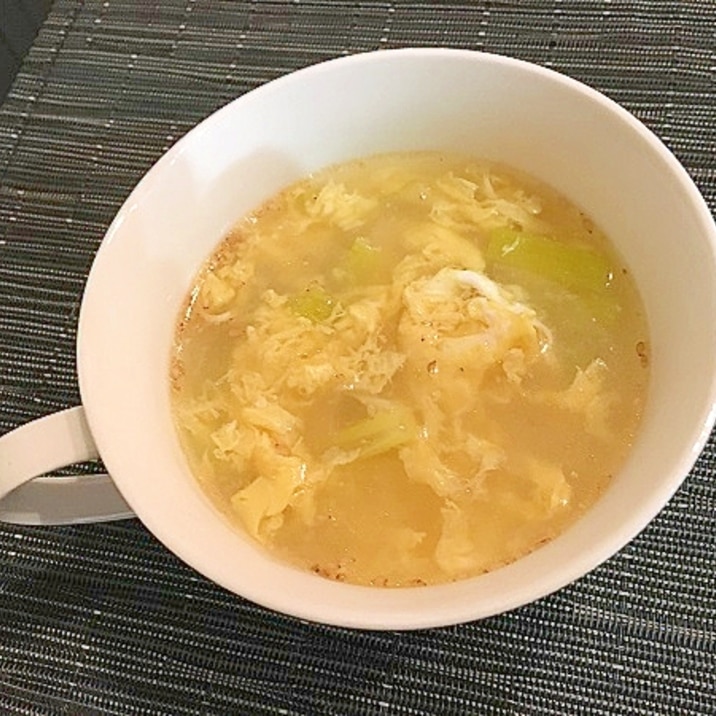 長ねぎのかきたま牛骨スープ